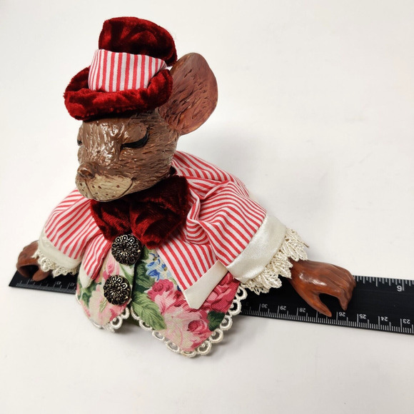 Wayne Kleski Katherines Collection Mouse Jar Glass Topper Country Rare Find - Picture 15 of 16